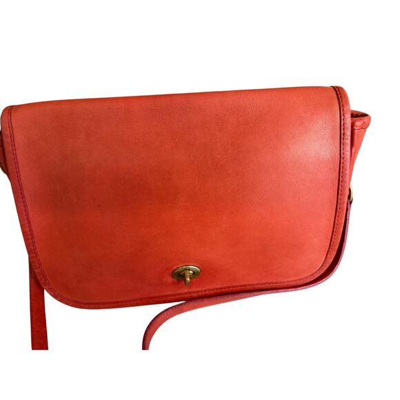 Vintage Coach Convertible Shoulder Clutch Bag Red - Picture 1 of 10